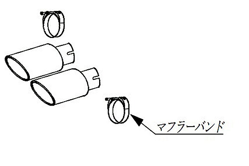 M'z SPEED LUV LINE Exhaust System トヨタ ランドクルーザー 3.5L ガソリン車 3BA-VJA300W用 ステンレステール（2312-0245-01）【マフラー】【自動車パーツ】 エムズスピード ラヴライン エキゾーストシステム