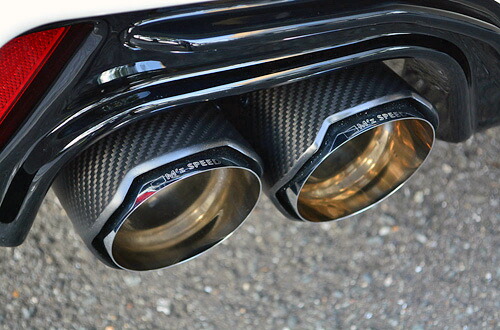 M'z SPEED Prussian Blue Exhaust System トヨタ クラウン ハイブリッド AZSH20/AZSH21用 左右4本出し カーボンテール （6482-0145）【マフラー】【自動車パーツ】 エムズスピード プルシャンブルー エキゾーストシステム MZ85