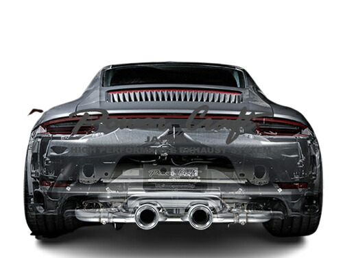 パワークラフト ハイブリッドエキゾーストマフラーシステム ポルシェ 911 カレラ/カレラS/GTS 991.2 991H1/991J1用 (P-PO580104)【マフラー】【自動車パーツ】 POWER CRAFT HYBRID EXHAUST MUFFLER SYSTEM