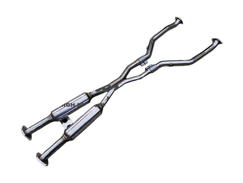 パワークラフト Xチューブ レクサス LC500/コンバーチブル用 サブサイレンサー付(P-TO080103)【マフラー】【自動車パーツ】 POWER CRAFT X TUBE
