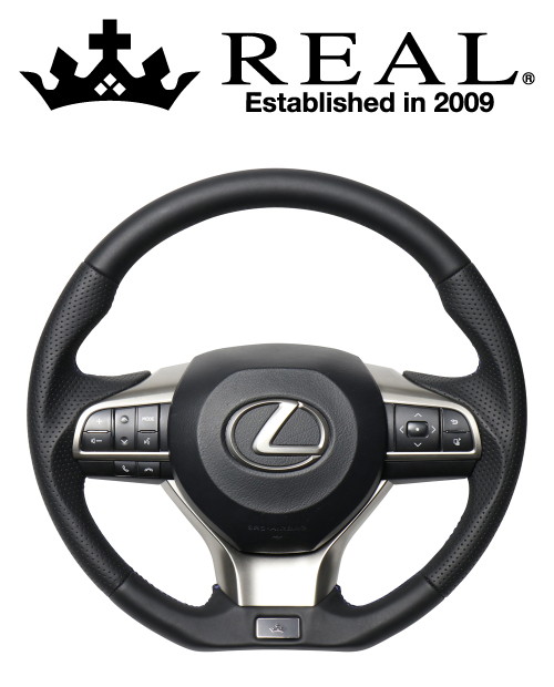 REAL STEERING レクサスシリーズ レクサス RX 20系用 カラー：ナッパオールレザー (LXA-LPB-BL)【ハンドル】【自動車パーツ】 レアル ステアリング