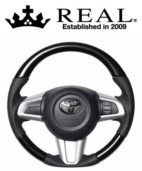 REAL STEERING オリジナルシリーズ ダイハツ キャストアクティバ LA250S/LA260S用 カラー：パールブラック (M90-BKP-BK)【ハンドル】【自動車パーツ】 レアル ステアリング