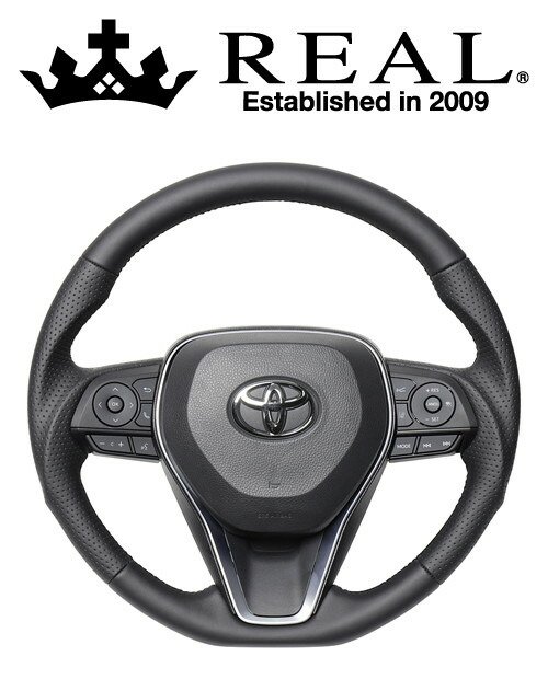 REAL STEERING プレミアムシリーズ トヨタ RAV4 PHV 50系用 カラー：ナッパオールレザー (TYFP-LPB)【ハンドル】【自動車パーツ】 レアル ステアリング
