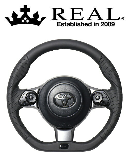 REAL STEERING オリジナルシリーズ エンブレムタイプ スバル BRZ ZD8用 カラー：オールレザー (GRM-LPB-SL)【ハンドル】【自動車パーツ】 レアル ステアリング