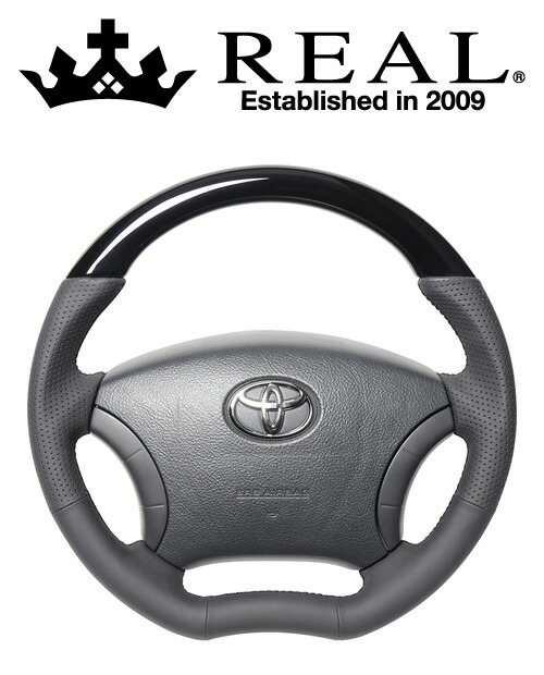 REAL STEERING オリジナルシリーズ トヨタ タウンエース トラック S403/S413用 カラー：ピアノブラック (TYH-PBW)【ハンドル】【自動車パーツ】 レアル ステアリング