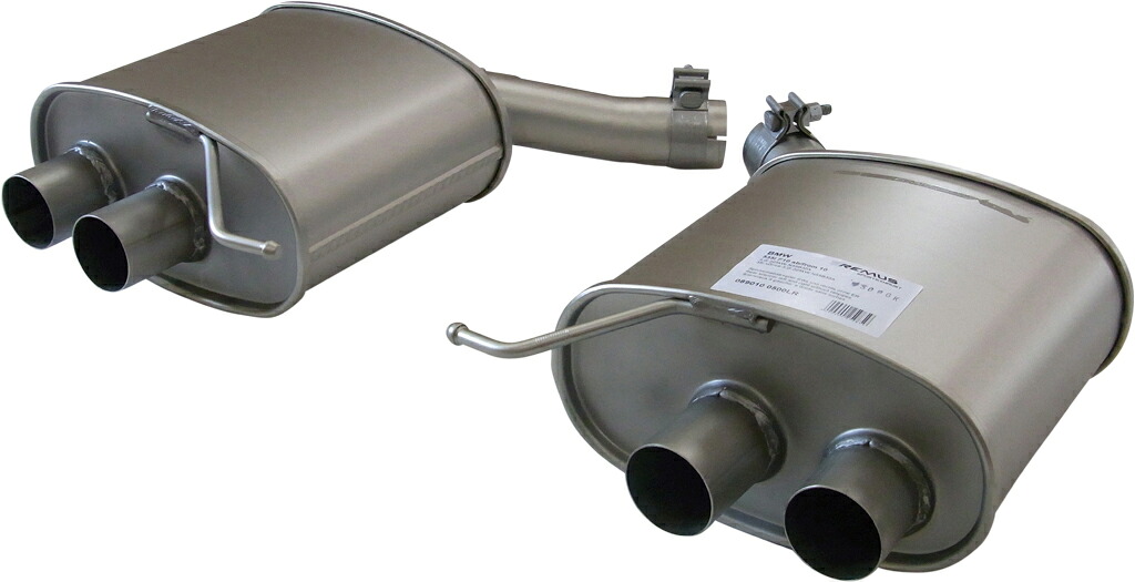REMUS レムス SPORTS LABEL BMW 5シリーズ 535i F10用左右ダブル(089010 0500LR/0046 83CSR)【eマーク適合品】【マフラー】【自動車パーツ】｜矢東タイヤ