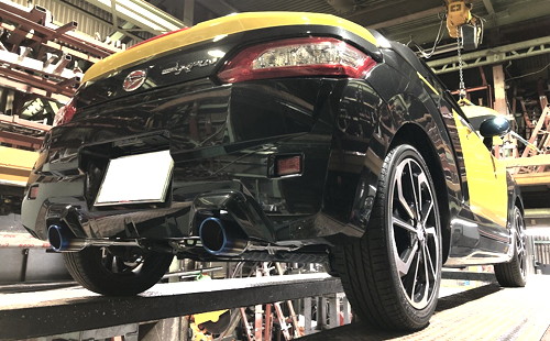 スルガスピード PFSループサウンドマフラー(チタンテール) ダイハツ コペン LA400K用 （SRD-001-E・SRD-001-F・SRD-001-G） 【マフラー】【自動車パーツ】 SURUGA SPEED PFS LOOP SOUND MUFFLER