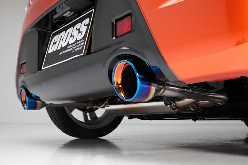 TAKE OFF CROSS STAGE MUFFLER + Muffler Cutter ダイハツ コペン LA400K用 チタンカラー仕様（CSMF020/CSMF021）【マフラー】【自動車パーツ】 テイクオフ クロスステージマフラー マフラーカッター