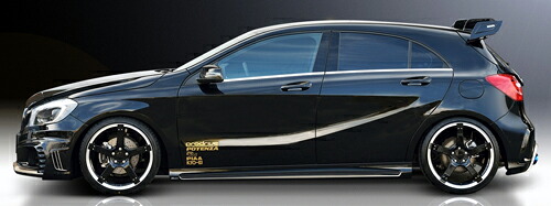 ROWEN PREMIUM Edition サイドステップ(FRP) 素地 メルセデスベンツ Aクラス W176用 (1C001J00)【エアロ】【自動車パーツ】 ロェン プレミアムエディション【車法人のみ送料無料】