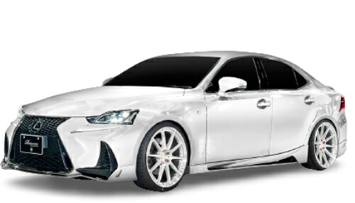 ROWEN スタイルキット(FRP) 単色塗装済み レクサス IS350/IS300h/IS300/IS200t F-SPORT 中期 GSE31/AVE30/AVE35/ASE30用 (1L006X00#)フロントスポイラー/サイドステップ/リヤハーフスポイラーのエアロ3点キット【エアロ】ロェン|矢東タイヤ