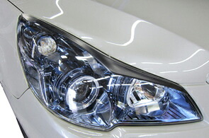 ROWEN JAPAN PREMIUM RR アイラインガーニッシュ(カーボン) スバル レガシィ B4 A/B/C型 BM9用 (1S001H10)【エアロ】【自動車パーツ】 ロェン ジャパンプレミアム