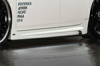 ROWEN ECO-SPO Edition RR-GT サイドステップ(FRP) 素地 トヨタ プリウス M/C前 ZVW30用 (1T001J00)【エアロ】【自動車パーツ】 ロェン エコスポエディション