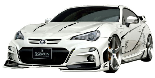 ROWEN スタイルキット with LED(FRP) 素地 トヨタ 86 前期 ZN6用 (1T009X00)フロントバンパー/サイドステップ/リアバンパーのエアロ3点キット【エアロ】【自動車パーツ】ロェン|矢東タイヤ