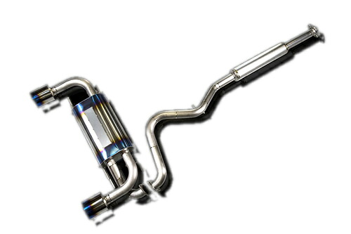 ROWEN PREMIUM01TR HEAT BLUE TITAN HARD SYSTEM トヨタ 86 ZN6用 左右2本出し/競技用(1T009Z03TR)【マフラー】【自動車パーツ】 ロェン プレミアム01TR ヒートブルーチタン ハードシステム