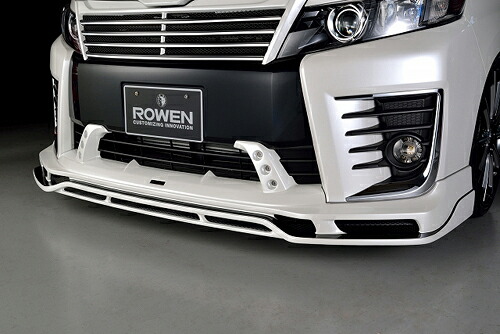 ROWEN JAPAN PREMIUM フロントスポイラー(FRP) 素地 トヨタ ヴォクシー ZS 前期 ZRR80/ZRR85用 (1T013A00)【エアロ】【自動車パーツ】 ロェン ジャパンプレミアム
