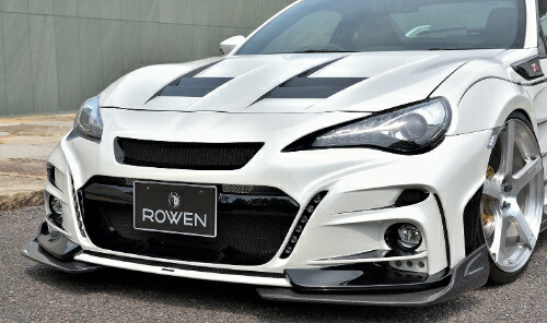 ROWEN SPORT フロントバンパー LED付(FRP) 素地 トヨタ 86 後期 ZN6用 (1T025A10)【エアロ】【自動車パーツ】 ロェン スポーツ