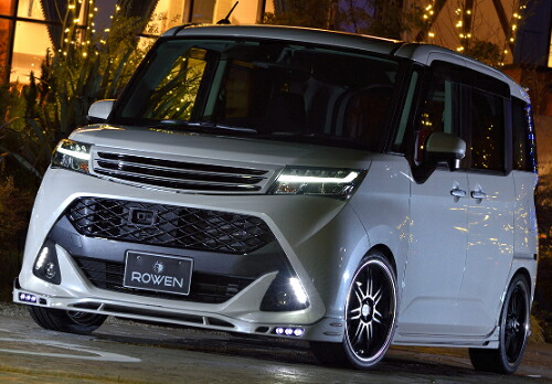 ROWEN スタイルキット(FRP) 素地 トヨタ タンク カスタム M900A/M910A用 (1T027X00)フロントスポイラー/サイドステップ/リアアンダースポイラーのエアロ3点キット【エアロ】【自動車パーツ】ロェン|矢東タイヤ