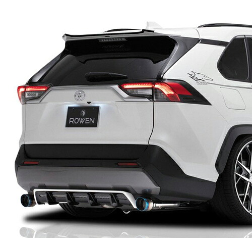 ROWEN リアアンダーディフューザー(FRP) 塗り分け塗装済み トヨタ RAV4 MXAA/AXAH用 (1T039P00##)【エアロ】【自動車パーツ】ロェン|矢東タイヤ