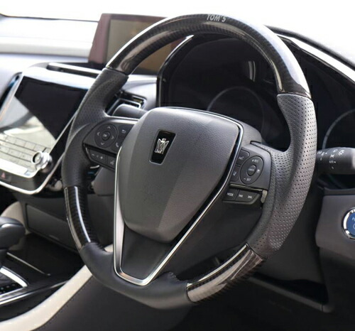 TOM'S STEERING トヨタ カローラスポーツ ZWE211/NRE210H/NRE214H用 カーボンモデル(品番:45100-TAS20)【ハンドル】【自動車パーツ】トムス ステアリング|矢東タイヤ