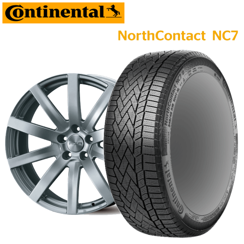 Audi A8/S8(F8/4H)用 タイヤ銘柄： コンチネンタル ノース コンタクト NC7 タイヤサイズ： 265/40R20 ホイール： アルミホイール スタッドレスタイヤ ホイール4本セット【20インチ】