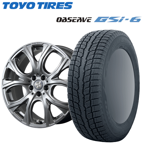 【Carチケット購入で更にP10倍】メルセデスベンツ GLCクラス(X254)用 タイヤ銘柄： トーヨー オブザーブ GSi-6 タイヤサイズ： 255/45R20 ホイール： アルミホイール スタッドレスタイヤ ホイール4本セット【20インチ】
