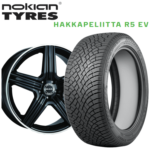 メルセデスベンツ Sクラス(W223)用 タイヤ銘柄： ノキアン タイヤ ハッカペリッタ R5 EV タイヤサイズ： 255/40R20 ホイール： アルミホイール スタッドレスタイヤ ホイール4本セット【20インチ】｜矢東タイヤ