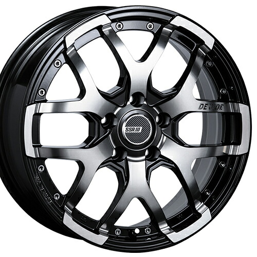 ホイール： SSR DEVIDE ZS ホイールサイズ： 7.0J-17 タイヤ銘柄： BRIDGESTONE ALENZA LX100 タイヤサイズ： 225/65R17 タイヤ＆ホイール4本セット【17インチ】