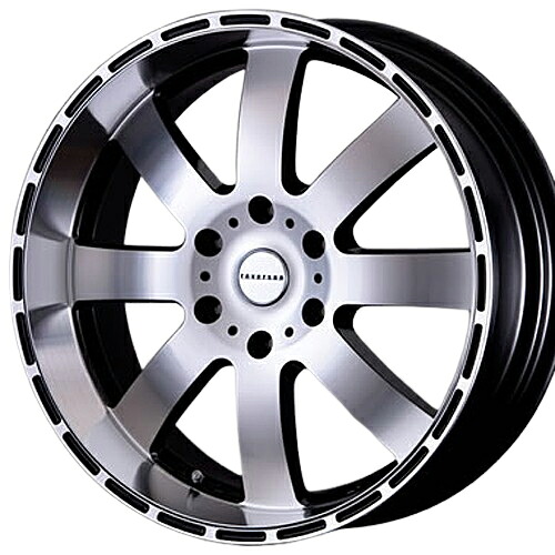 ホイール： REVERSON DR8 ホイールサイズ： 8.0J-18 タイヤ銘柄： YOKOHAMA PARADA PA03(ホワイトレター) タイヤサイズ： 225/50R18C 107/105H LT規格 タイヤ＆ホイール4本セット【18インチ】