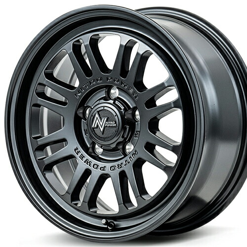 ホイール： MID NITRO POWER M16 ASSAULT ホイールサイズ： 7.0J-17 タイヤ銘柄： BRIDGESTONE ALENZA LX100 タイヤサイズ： 225/65R17 タイヤ＆ホイール4本セット【17インチ】
