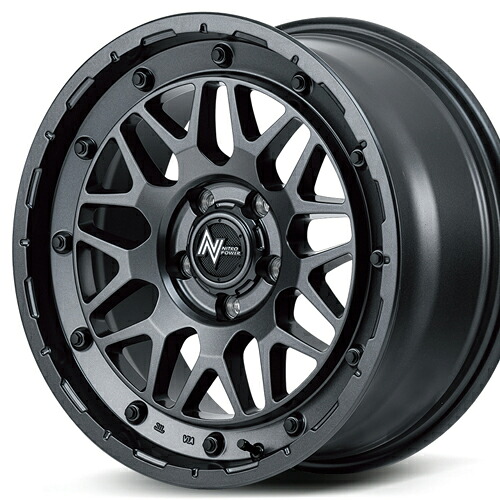 ホイール： MID NITRO POWER M29 STINGER ホイールサイズ： 7.0J-17 タイヤ銘柄： DUNLOP GRANDTREK AT5 タイヤサイズ： 225/65R17 タイヤ＆ホイール4本セット【17インチ】