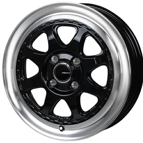ホイール： MONZA JAPAN PIEDINO STYLE-W ホイールサイズ： 4.5J-15 タイヤ銘柄： TOYO TIRES OPEN COUNTRY R/T 片側ホワイトレター タイヤサイズ： 165/60R15 タイヤ＆ホイール4本セット【15インチ】
