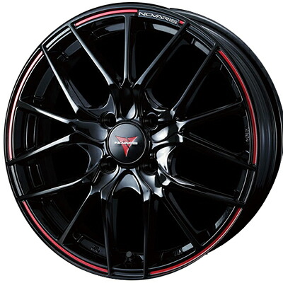 ホイール： weds NOVARIS ROHGUE SH ホイールサイズ： 4.5J-15 タイヤ銘柄： YOKOHAMA BluEarth AE01 タイヤサイズ： 165/50R15 タイヤ＆ホイール4本セット【15インチ】