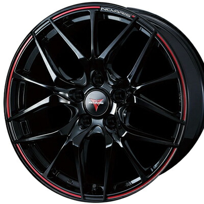 ホイール： weds NOVARIS ROHGUE SH ホイールサイズ： 7.0J-17 タイヤ銘柄： DUNLOP LE MANS-V タイヤサイズ： 195/45R17 タイヤ＆ホイール4本セット【17インチ】