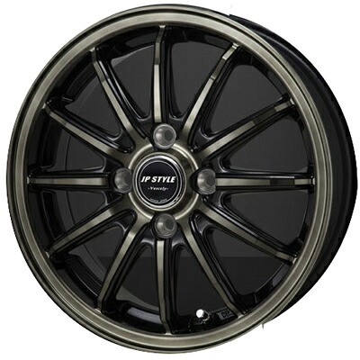 ホイール: MONZA JAPAN JP STYLE Vercely ホイールサイズ: 4.00B-13 タイヤ銘柄: BRIDGESTONE NEXTRY タイヤサイズ: 165/65R13 タイヤ&ホイール4本セット【13インチ】|矢東タイヤ