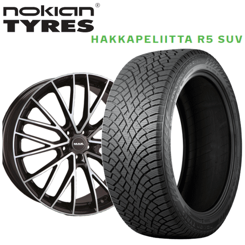 マセラティ レヴァンテ(MLE30)用 タイヤ銘柄: ノキアン タイヤ ハッカペリッタ R5 SUV タイヤサイズ: 265/45R20 ホイール: アルミホイール スタッドレスタイヤ ホイール4本セット【20インチ】|タイヤ専門店 yatoh矢東