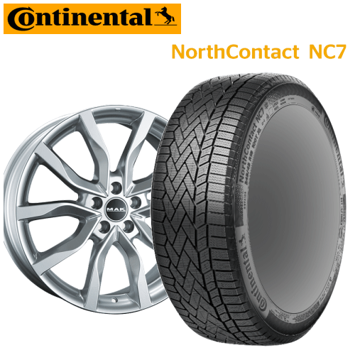 ランドローバー ディスカバリー(LR3VA/LR3KA)用 タイヤ銘柄： コンチネンタル ノース コンタクト NC7 タイヤサイズ： 255/55R20 ホイール： アルミホイール スタッドレスタイヤ ホイール4本セット【20インチ】