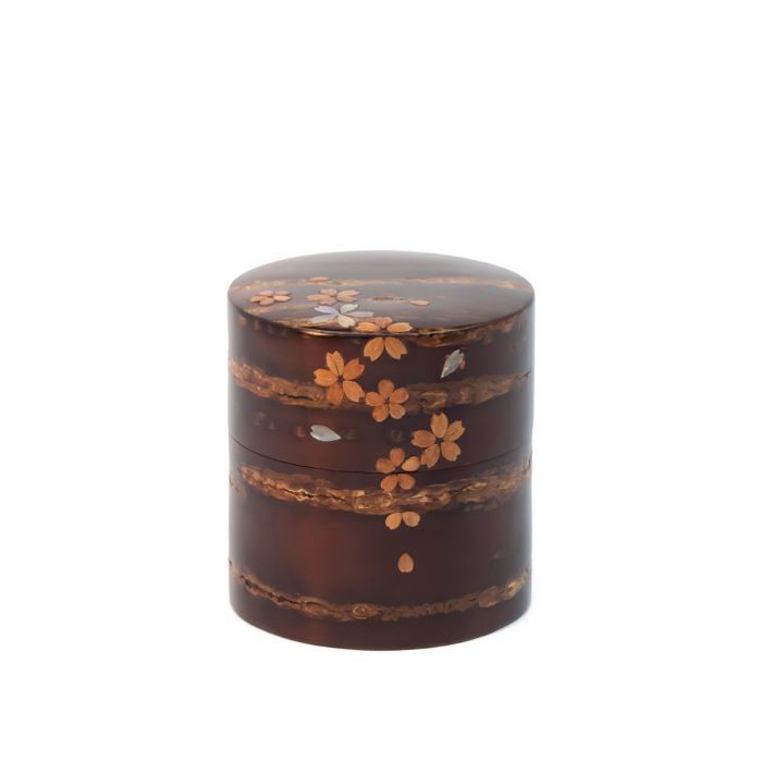 【 総皮茶筒 小 ラデンオリジナル 100g 】樺細工 八柳 茶筒 桜皮 日本製 伝統工芸 山桜 お茶 茶道具 敬老の日 緑茶 ギフト ラッピング