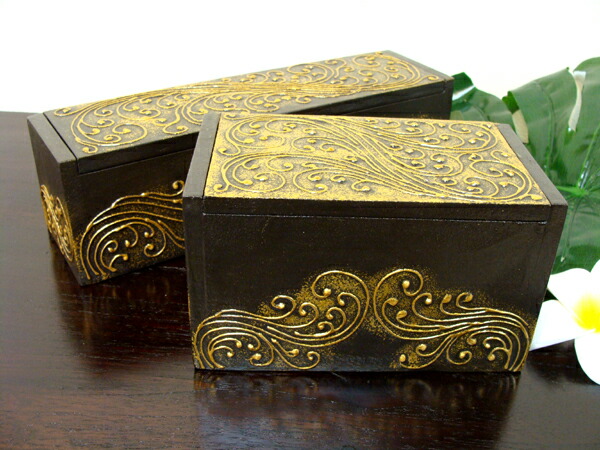 楽天市場】アンティーク雑貨 宝箱 トランク型 アジアン雑貨 バリ