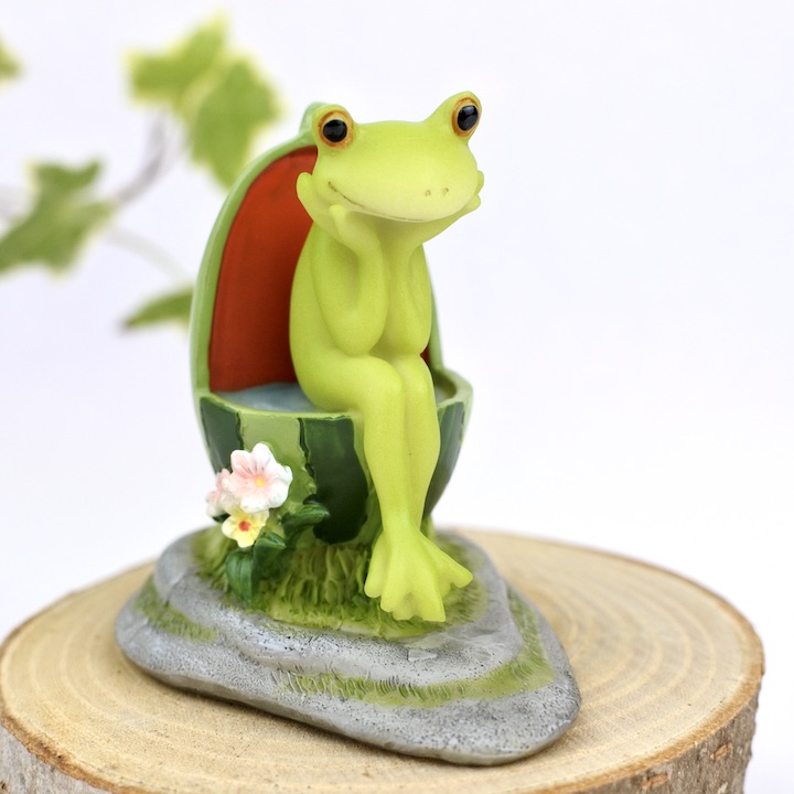 楽天市場 アジアン バリ 雑貨 スイカトイレカエル インテリア おしゃれ エスニック 置き物 オブジェ アニマル アジアン家具 雑貨のヤヤパプス