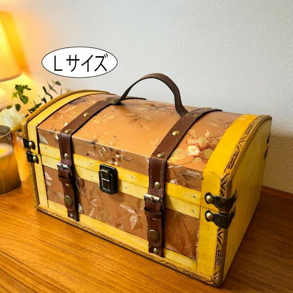 木製宝箱 木箱 おもちゃ箱 コンテナ アンティーク 木製宝箱 木箱