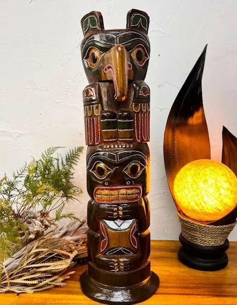 楽天市場】トーテムポール TOTEM POLE レプリカ カナダ 先住民