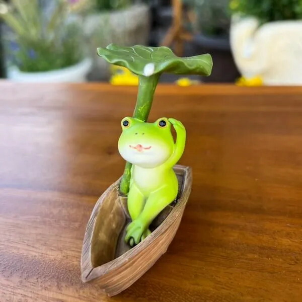 楽天市場】アニマル 傘さし 親子 カエル ファミリー バリ 木彫り