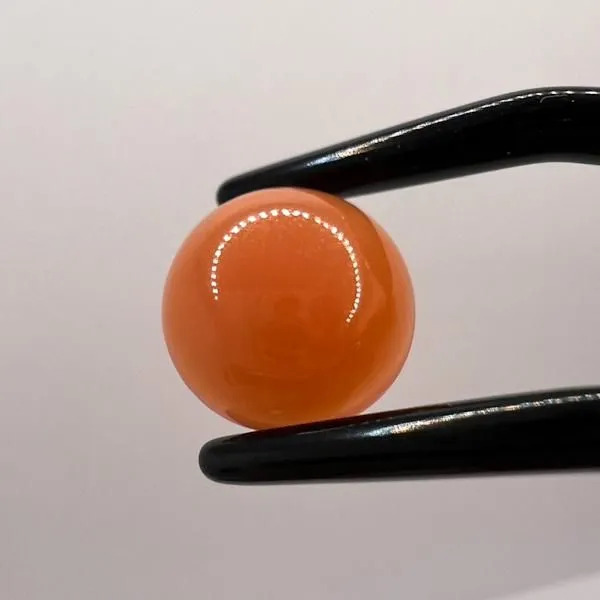 オレンジムーンストーン 12mm ラウンド B8988002027♪ 天然石 ルース 宝石 ジェム 裸石 パワーストーン アクセサリーパーツ