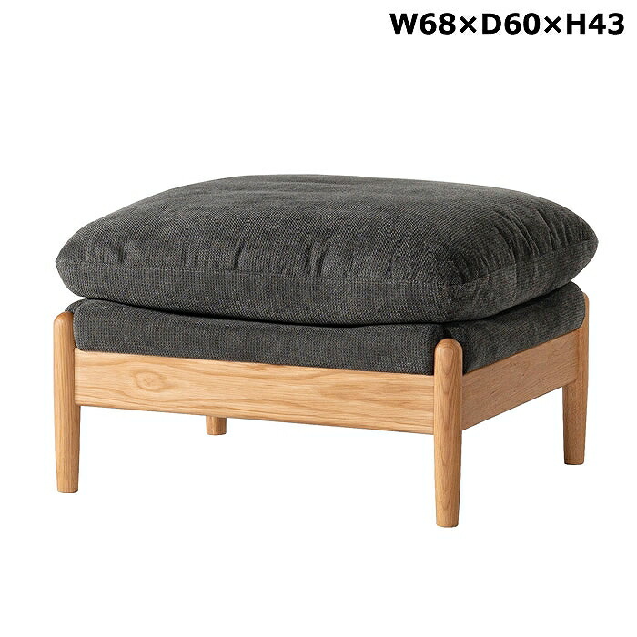 form ソプワート オットマン うす暗い薄墨色 F1-117DG（W68×D60×H43）♪ 北欧調度品 今めかしい インダストリアル ホテルライク たまり場 腰かけ 涼み台 足置き リビング 昼御飯