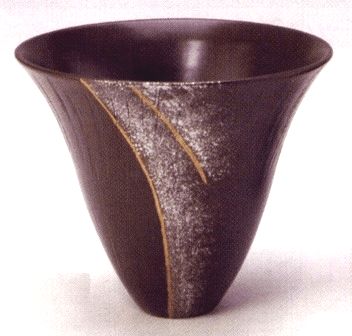 楽天市場】1点物 京都 清水焼 花器 緑釉 叩き 生花 池坊 小原流 生け花