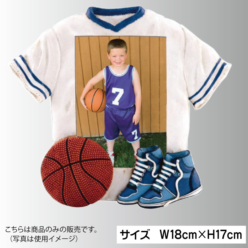 さえら　バスケット　フォトスタンド フォトフレーム 陸上競技 自転車 DFS-1-sp2 名入れ 写真立て BMX