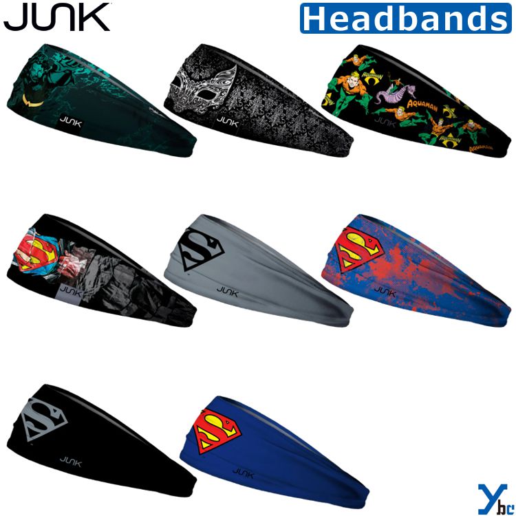 【JUNK Brands】 ジャンク ヘッドバンド アクアマン キャットウーマン スーパーマン アメコミ 野球 ジャンクブランド ヘアバンド ヘアーバンド MLB メジャー プロ野球 スポーツ 海外 アメリカ バスケ テニス ランニング トレーニング サンカット 子供 BIG BANG LITE ybc画像