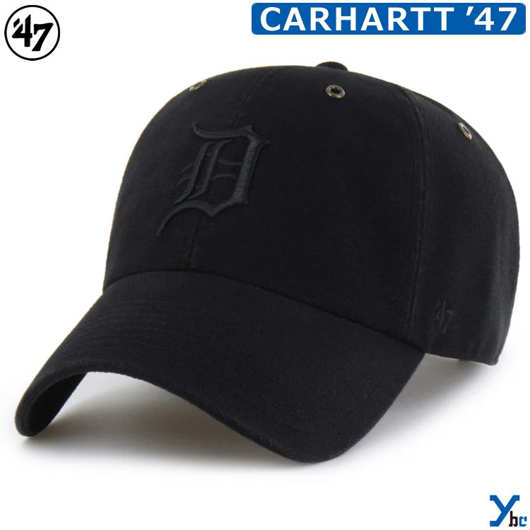 【'47 Carhartt MLB】 キャップ デトロイト タイガース 帽子 カーハート 47 CLEAN UP DETROIT TIGERS ybc