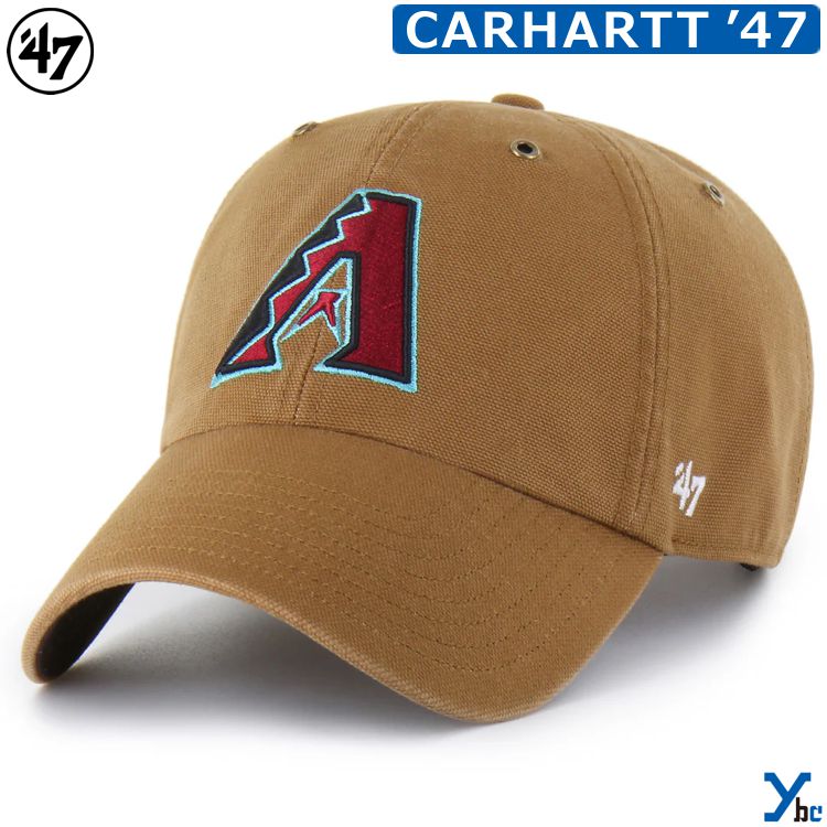 【'47 Carhartt MLB】 キャップ アリゾナ ダイヤモンドバックス 帽子 カーハート 47 CLEAN UP ARIZONA DIAMONDBACKS ybc