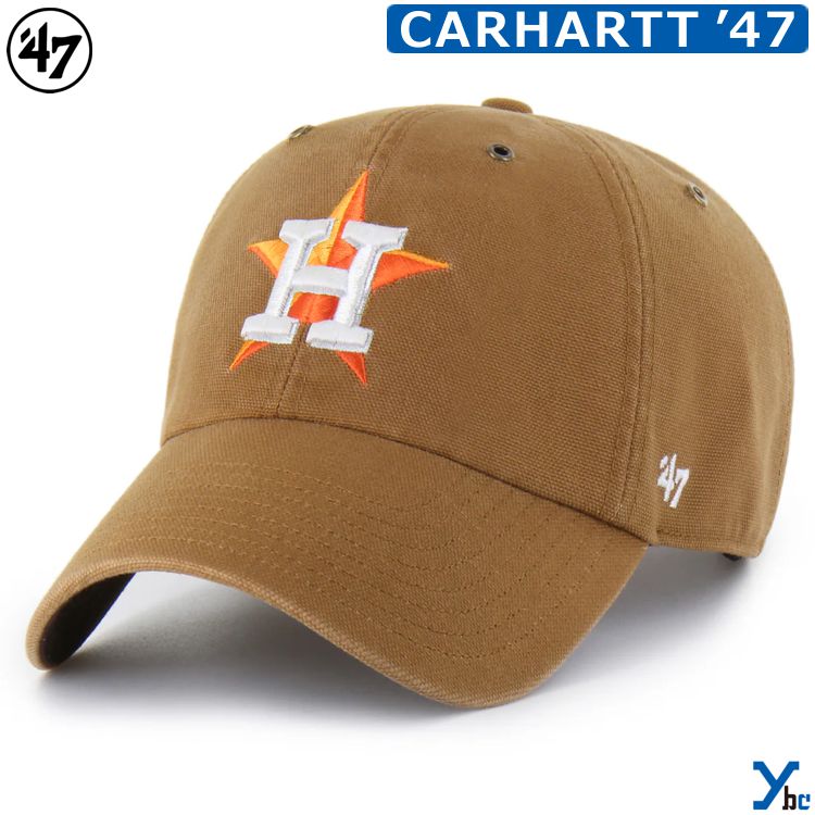 【'47 Carhartt MLB】 キャップ ヒューストン アストロズ 帽子 カーハート 47 CLEAN UP HOUSTON ASTROS ybc